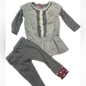 I love chipie matching leggings and dress size 18 months